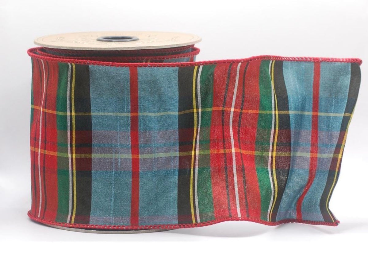 Blue/Red Tartan