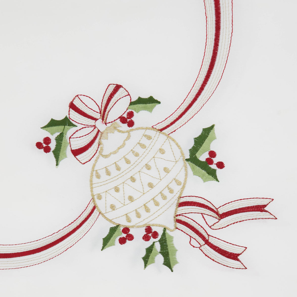 Embroidered Christmas Tablecloth