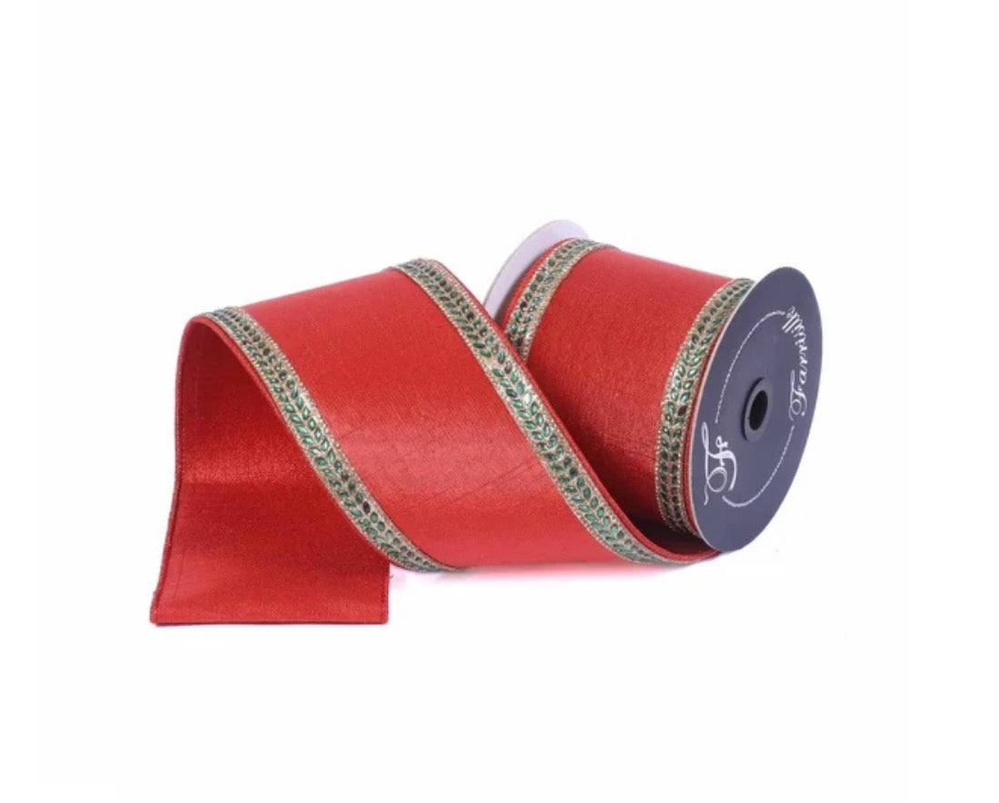 4" x 5 yards/Christmas Laurel