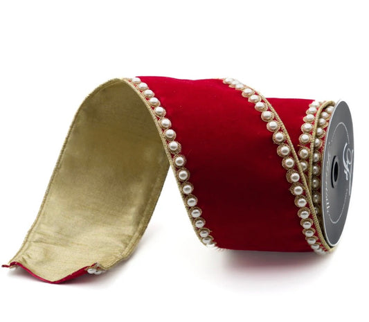 4" x 5 yards/Pearl Border