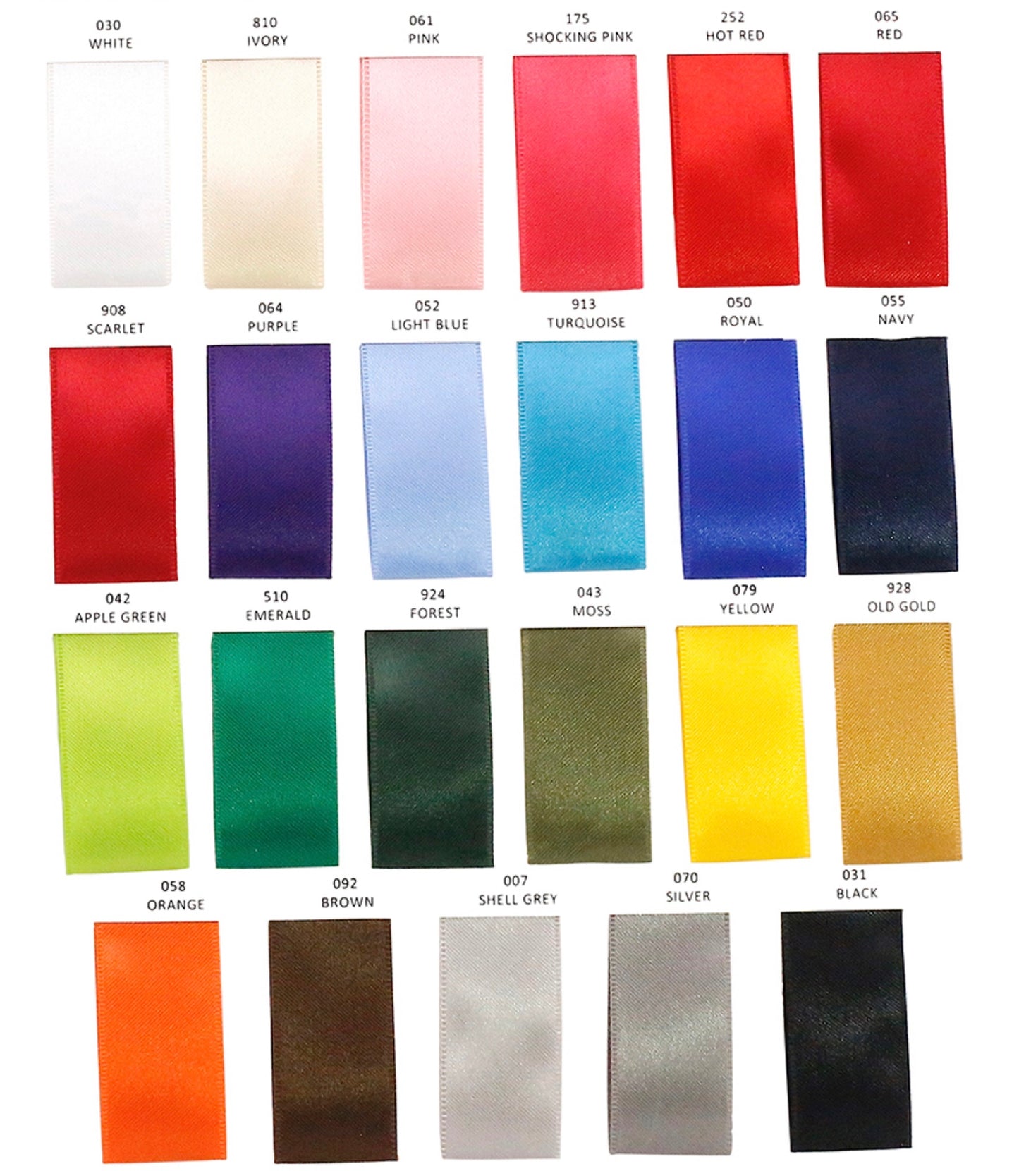 Double Face Satin / Red / 1.5 Inch