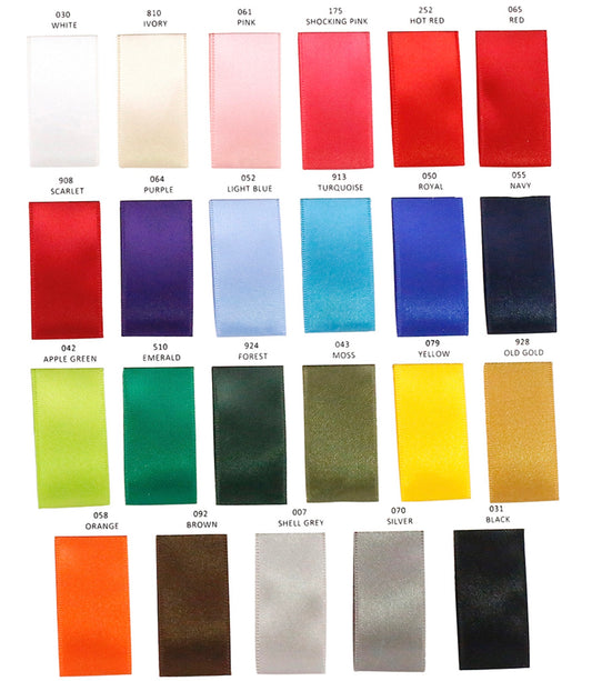 Double Face Satin / Forest / 1.5 Inch