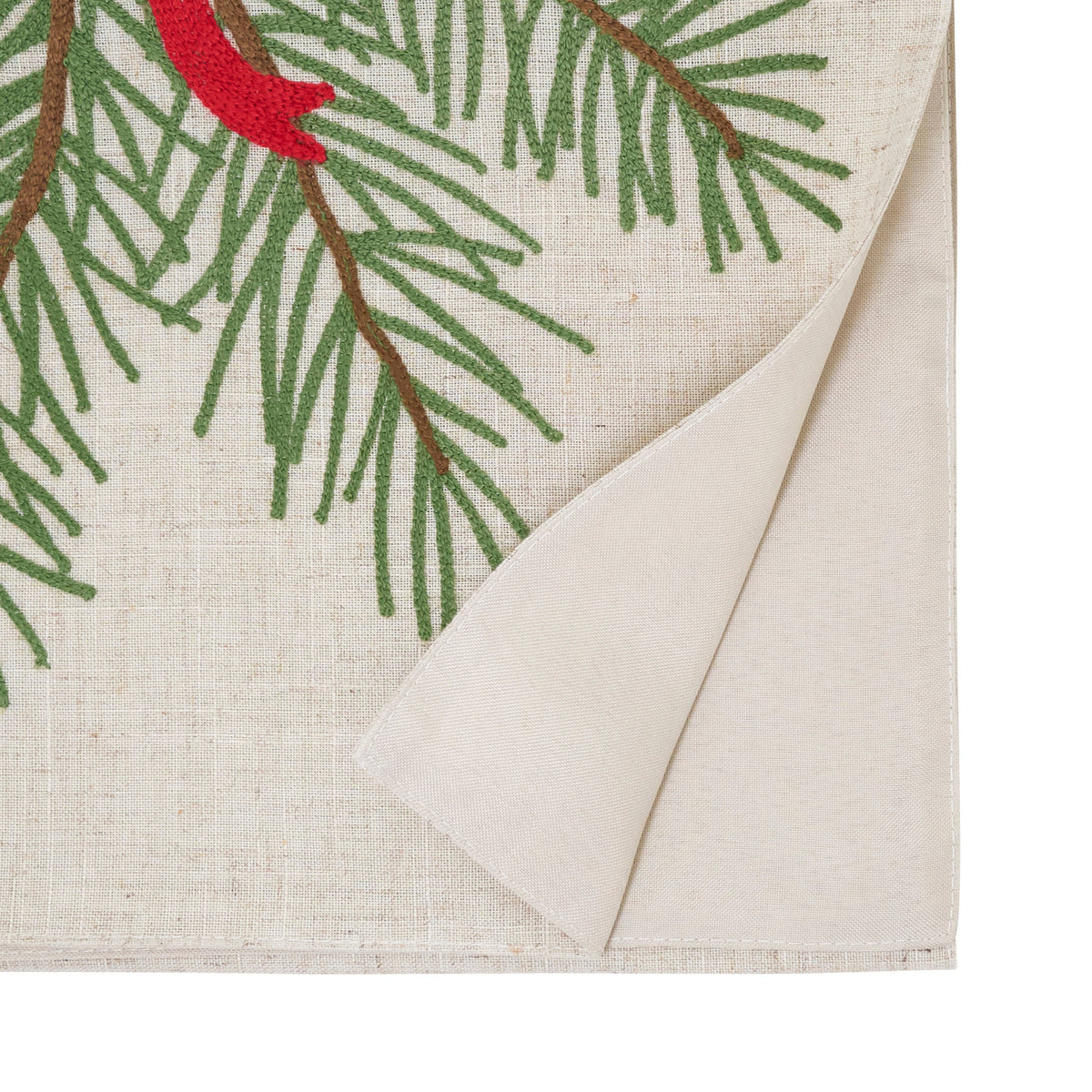 Pine Needle And Bow Table Runner