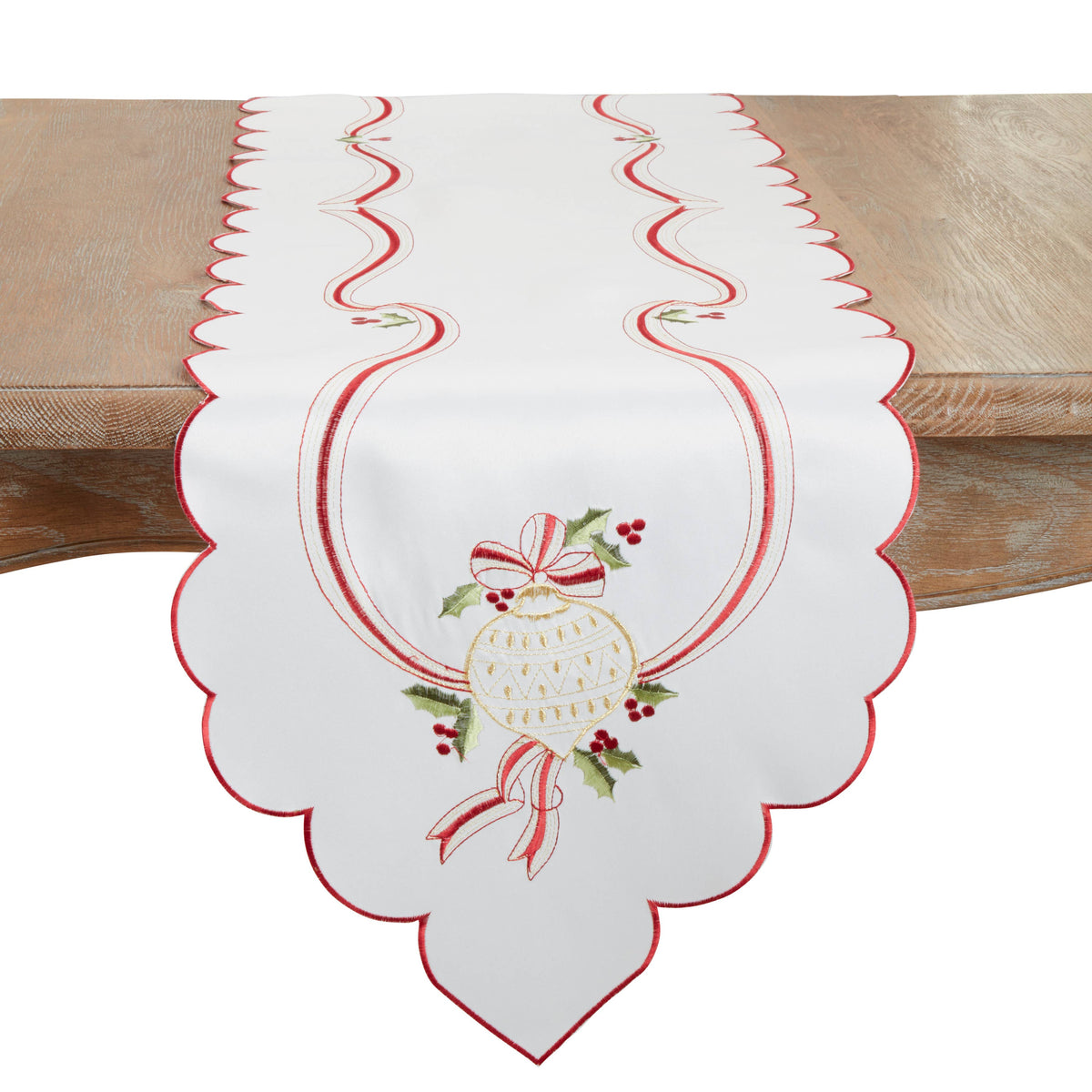 Embroidered Christmas Runner