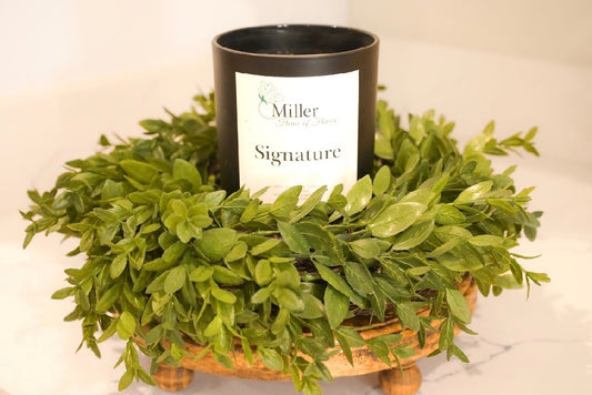 12" Boxwood Candle Ring