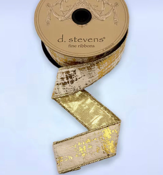 Cream Velvet + Brushed Metallic Gold