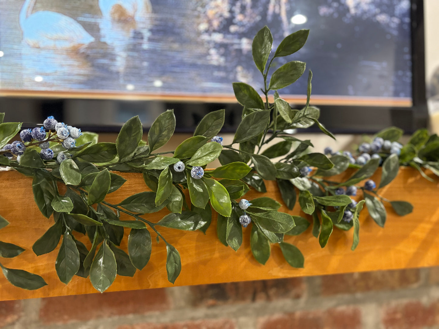 6’ Blueberry Garland