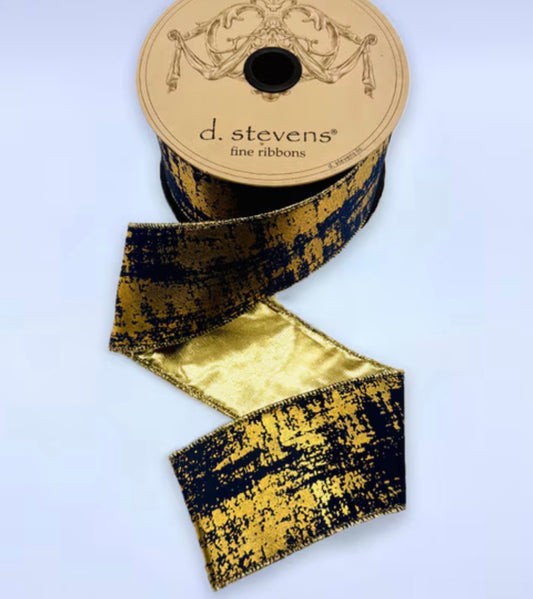 Navy Velvet + Brushed Metallic Gold