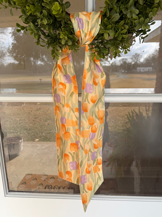 Too Cute Tulips Wreath Sash