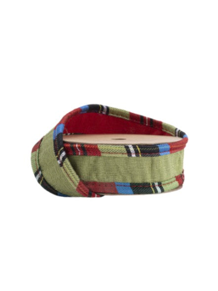 Apple Green Plaid Piping