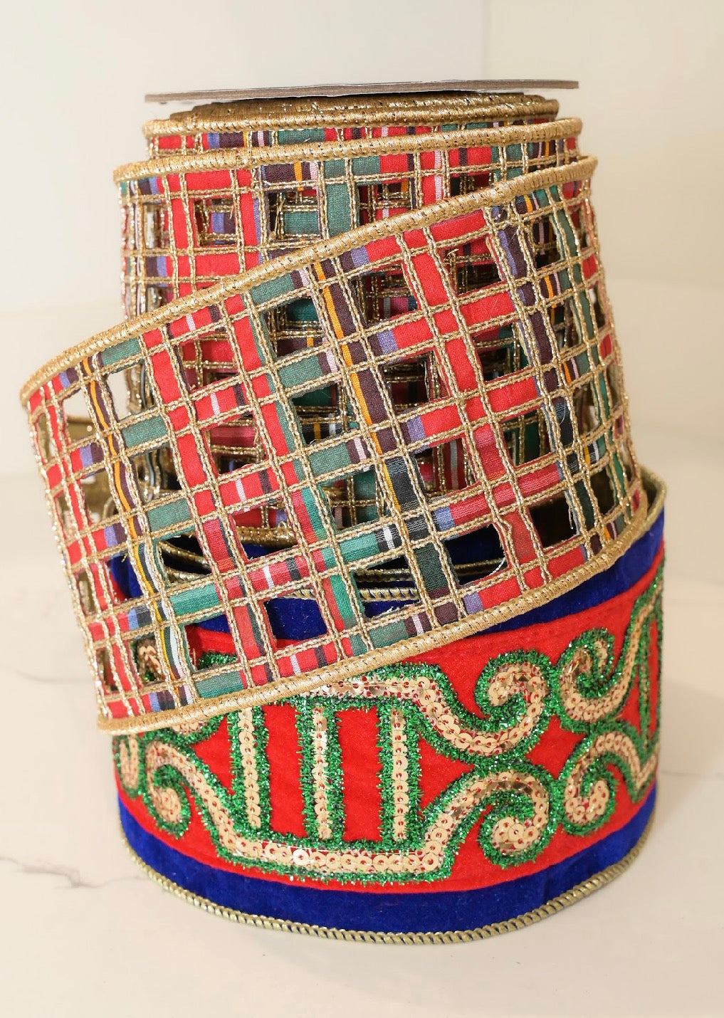 4" x 5 yards / Plush Nutcracker