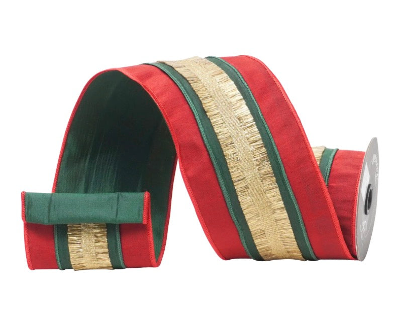 4"x5 yards/Festive Frey