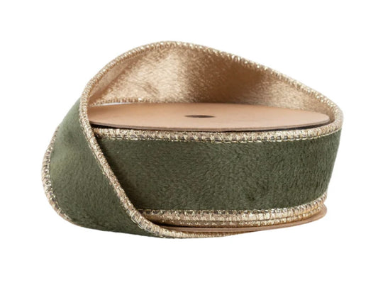 Moss / Christmas Green / Light Blue / Gold - 1 Inch