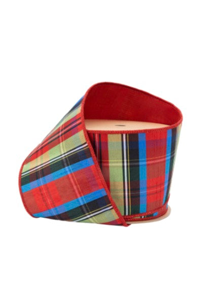 Lime, Red & Royal Plaid