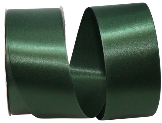 Double Face Satin / Forest / 2.25 Inch