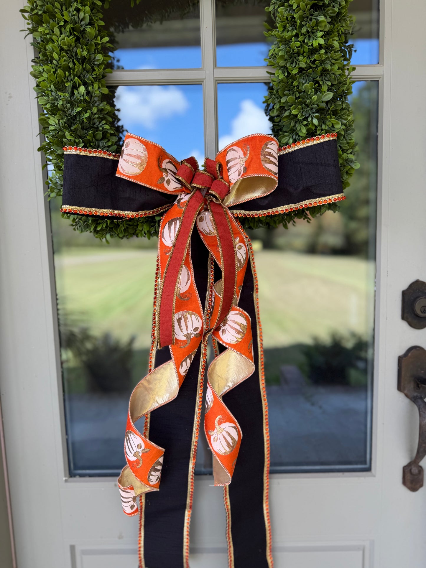 Halloween Pumpkins Bow