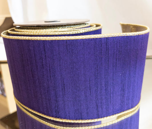 Party Purple / Gold Metallic Backing